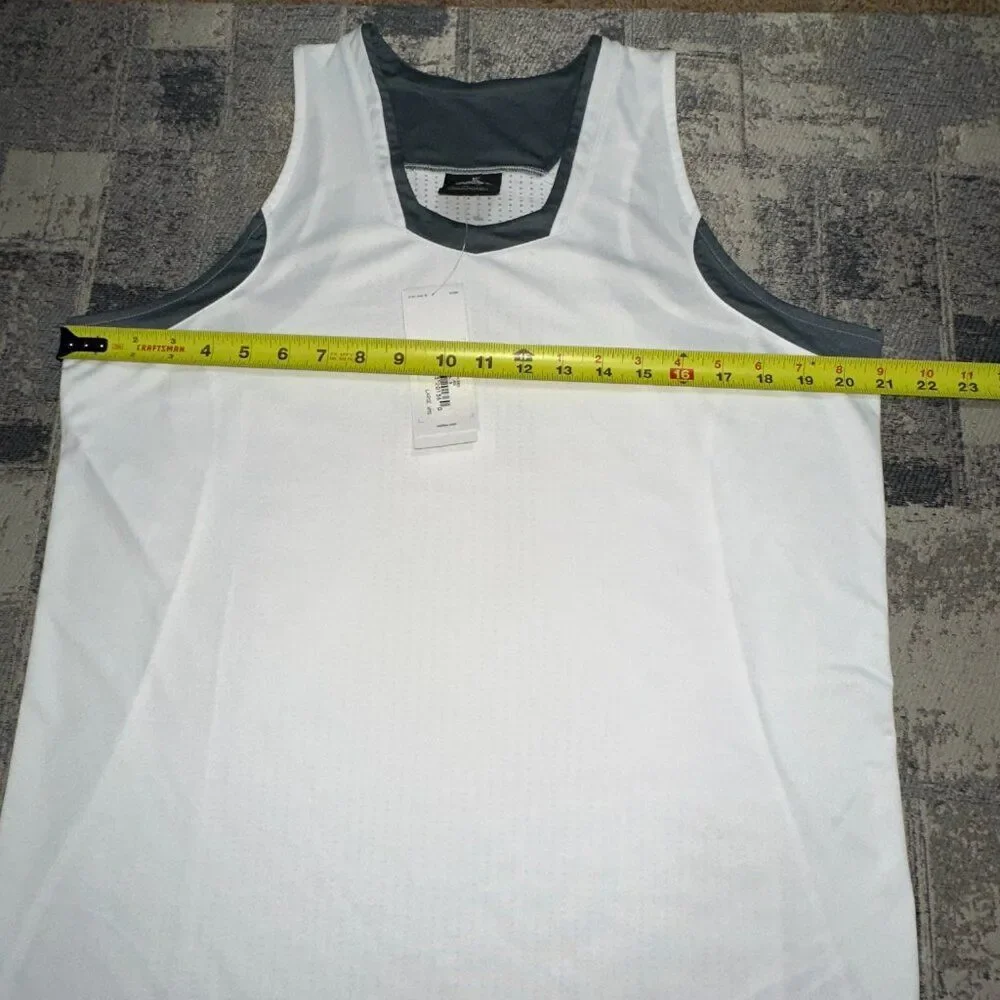 Adidas Crazy Light Women's L Racer back Tank Sports White / Green NWT‎
